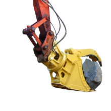 Hydraulic thumb bucket excavator grab bucket for clamping stone